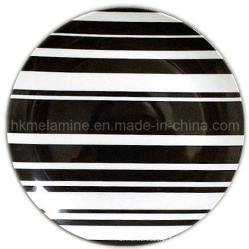 Placa de jantar da melamina 8inch com logotipo